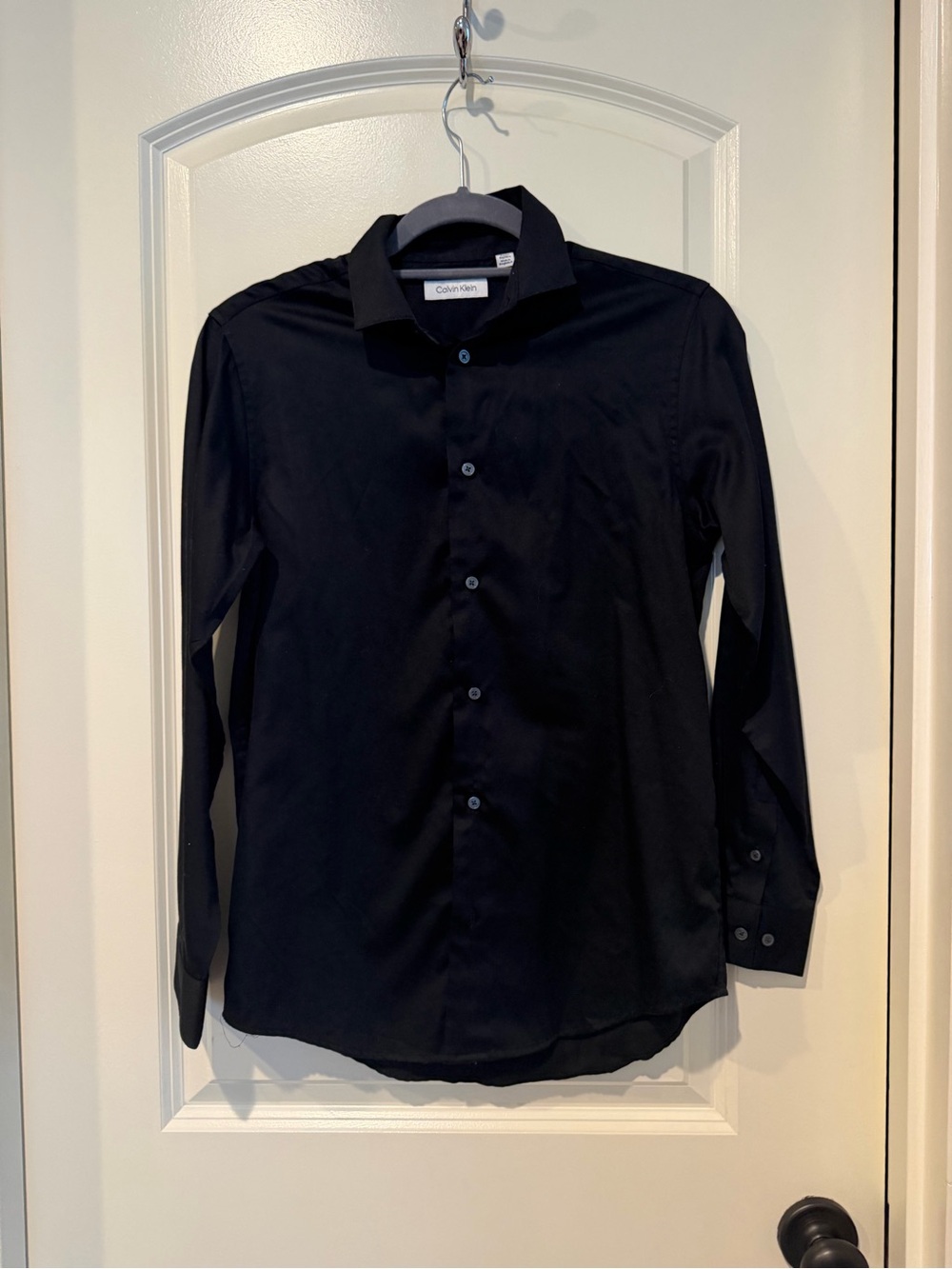 Calvin Klein Men’s Black Long-Sleeve Dress Shirt